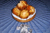 Presentación de los bollos y las onzas de chocolate