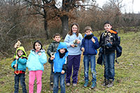 Jóvenes participantes del curso de huellas