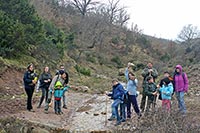 Grupo de participantes en el curso de huellas