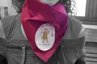 Pañuelo de fiestas colocado al cuello