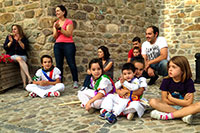 Danzadores descansando.