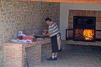Preparando las chuletas