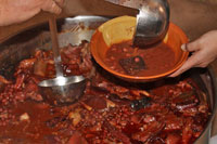 Plato de caparrones con sacramentos