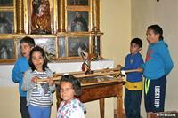 Peque-porteadores preparados para la procesión