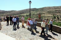 Procesión de Santa Justa a su paso por El Peñueco