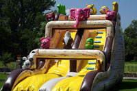 Hinchable con forma de tobogán