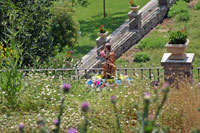 Procesión de Santa Justa por el campo florido
