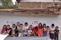 Participantes en el concurso de dibujo