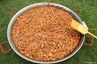 Guiso de la carne para el arroz